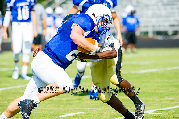Clayton High School host a football scrimmage