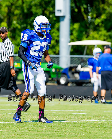 Clayton High School host a football scrimmage