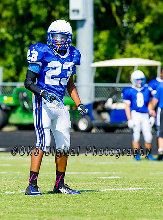 Clayton High School host a football scrimmage