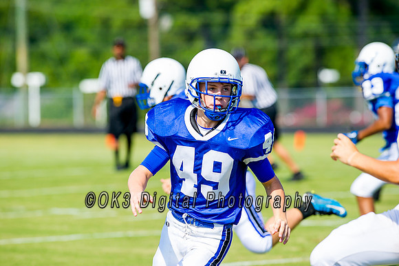 Clayton High School host a football scrimmage