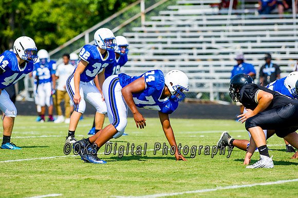 Clayton High School host a football scrimmage