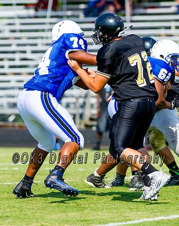 Clayton High School host a football scrimmage