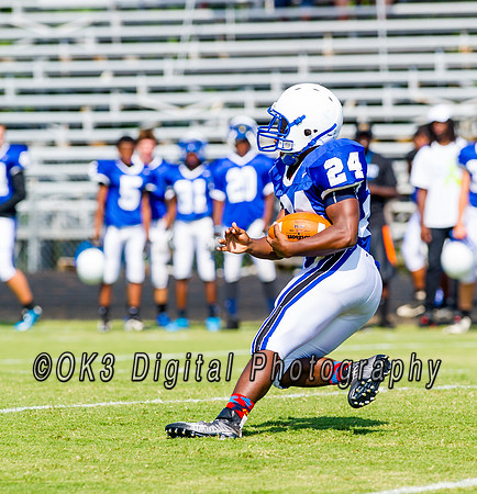 Clayton High School host a football scrimmage