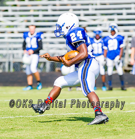 Clayton High School host a football scrimmage