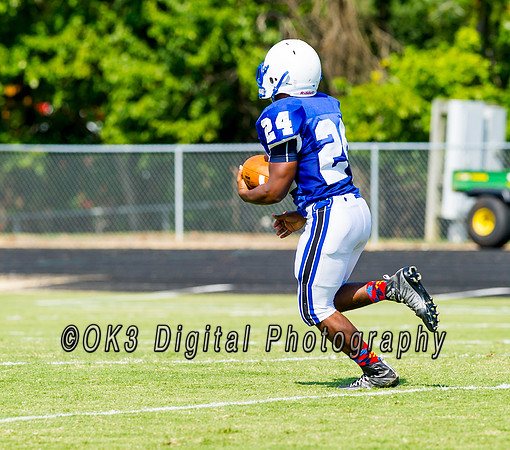 Clayton High School host a football scrimmage