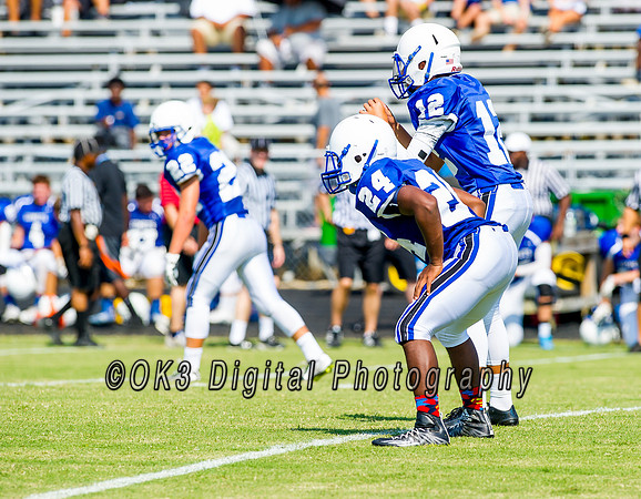 Clayton High School host a football scrimmage