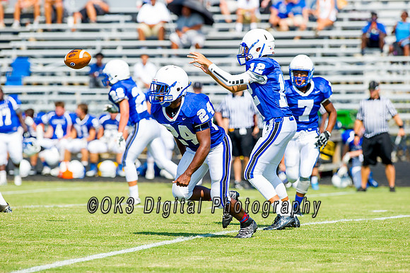 Clayton High School host a football scrimmage