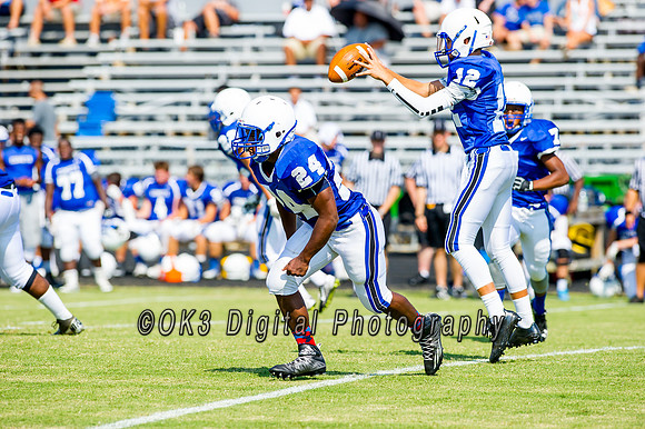 Clayton High School host a football scrimmage