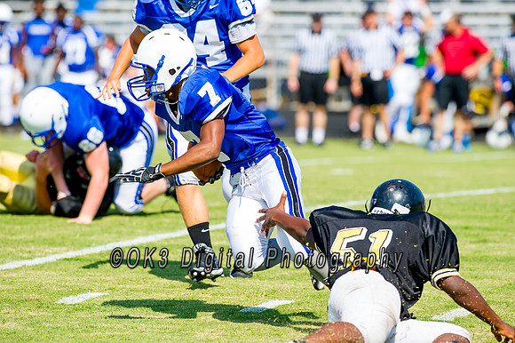 Clayton High School host a football scrimmage