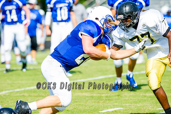 Clayton High School host a football scrimmage