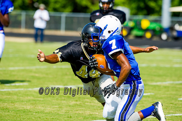 Clayton High School host a football scrimmage