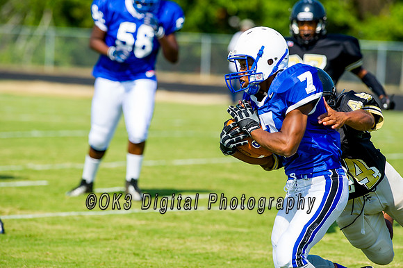 Clayton High School host a football scrimmage