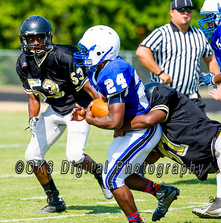 Clayton High School host a football scrimmage