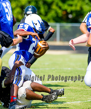 Clayton High School host a football scrimmage
