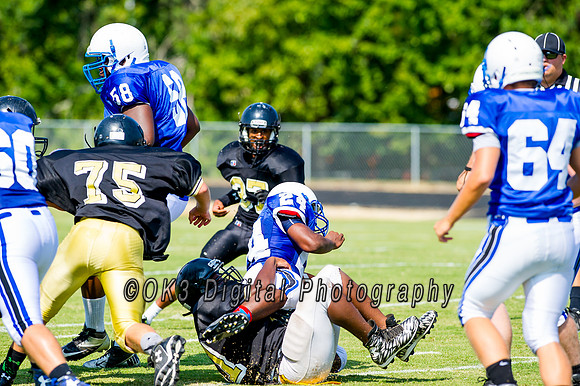 Clayton High School host a football scrimmage