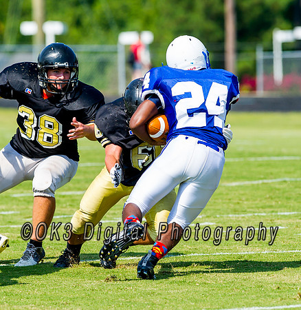 Clayton High School host a football scrimmage