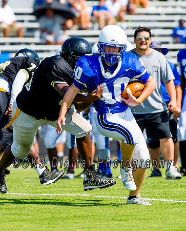 Clayton High School host a football scrimmage