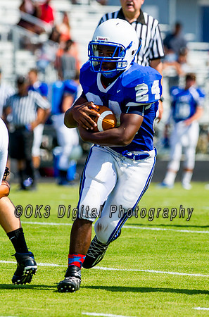 Clayton High School host a football scrimmage