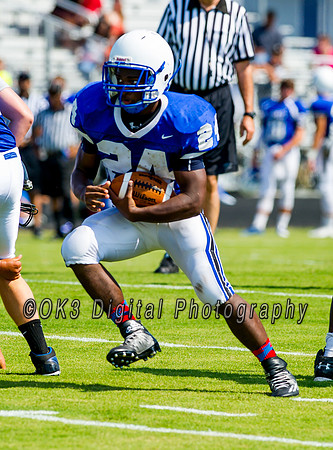 Clayton High School host a football scrimmage