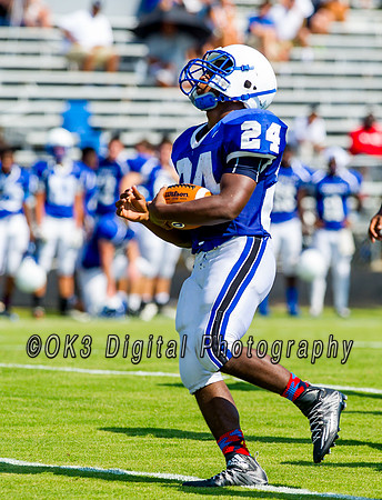 Clayton High School host a football scrimmage