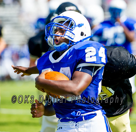 Clayton High School host a football scrimmage