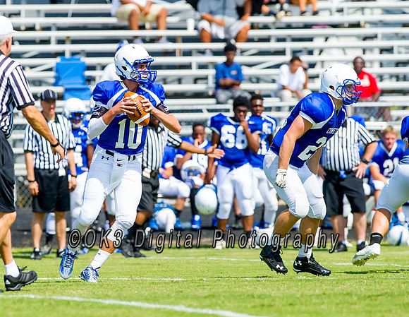 Clayton High School host a football scrimmage