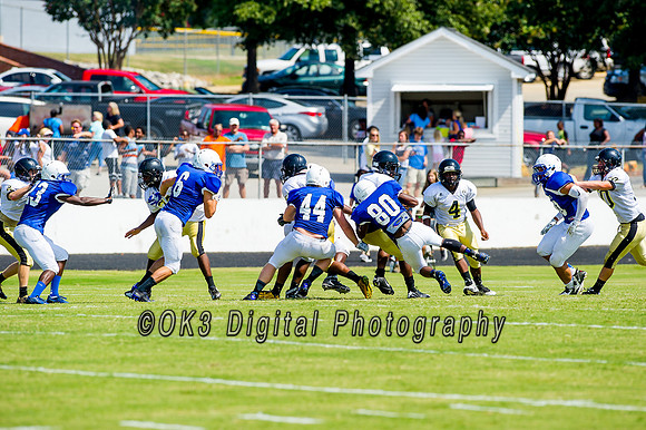 Clayton High School host a football scrimmage