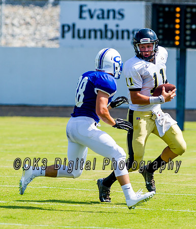 Clayton High School host a football scrimmage