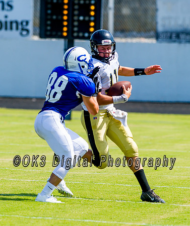 Clayton High School host a football scrimmage