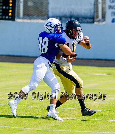 Clayton High School host a football scrimmage