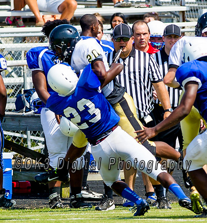 Clayton High School host a football scrimmage