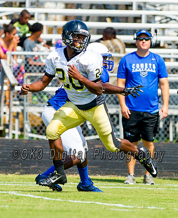 Clayton High School host a football scrimmage