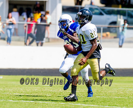 Clayton High School host a football scrimmage