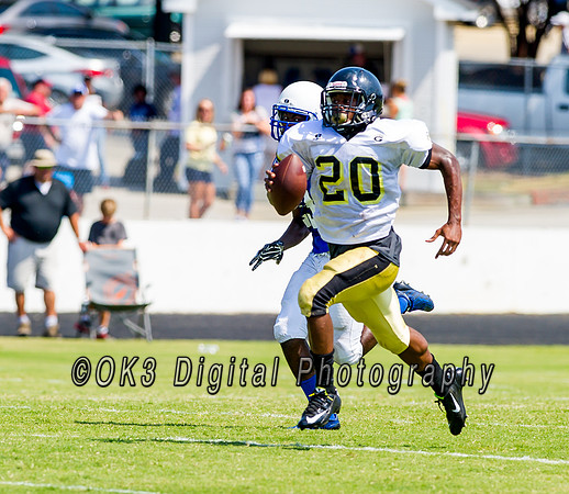 Clayton High School host a football scrimmage