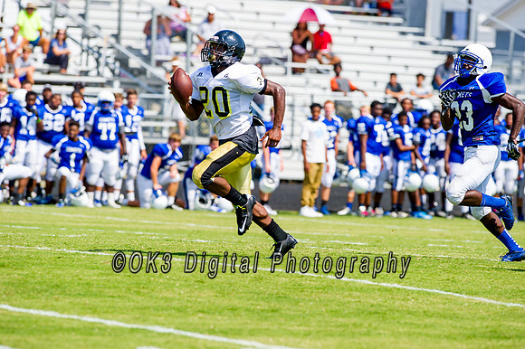 Clayton High School host a football scrimmage
