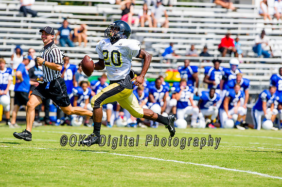 Clayton High School host a football scrimmage