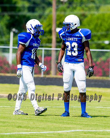 Clayton High School host a football scrimmage
