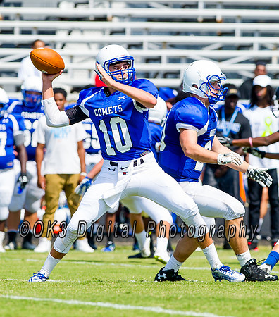 Clayton High School host a football scrimmage