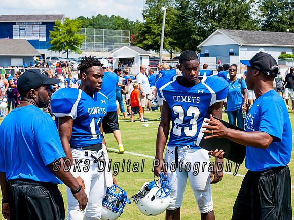 Clayton High School host a football scrimmage