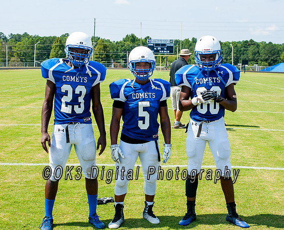 Clayton High School host a football scrimmage