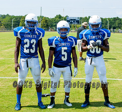 Clayton High School host a football scrimmage