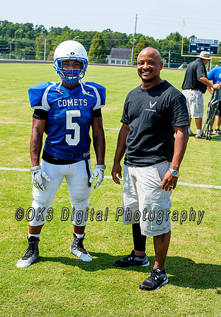 Clayton High School host a football scrimmage