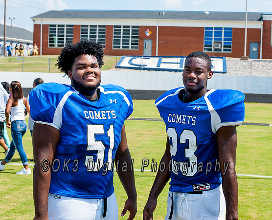 Clayton High School host a football scrimmage