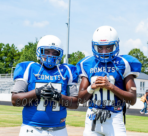 Clayton High School host a football scrimmage
