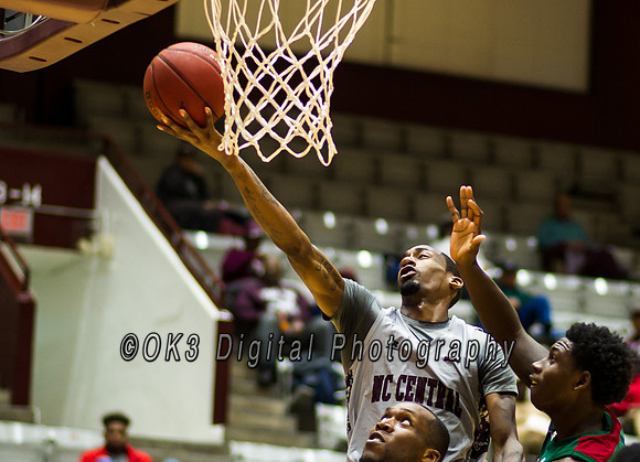 Olen C. Kelley's coverage of the Mississippi Valley Devils and North Carolina Central Eagles duriing a MEAC basketball game