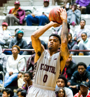 Olen C. Kelley's coverage of the Mississippi Valley Devils and North Carolina Central Eagles duriing a MEAC basketball game