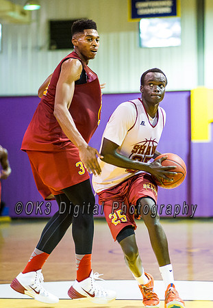Olen C. Kelley III's coverage of the Garnet and White benefit scrimmage basketball game