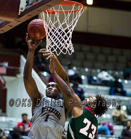 Olen C. Kelley's coverage of the Mississippi Valley Devils and North Carolina Central Eagles duriing a MEAC basketball game