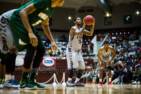 Olen C. Kelley's coverage of the Mississippi Valley Devils and North Carolina Central Eagles duriing a MEAC basketball game
