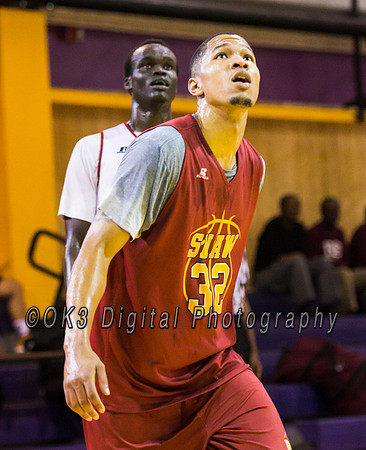 Olen C. Kelley III's coverage of the Garnet and White benefit scrimmage basketball game